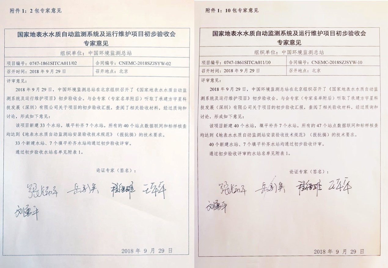 “高标准、严要求”—米兰体育官方网站环境全资子公司宇星科技顺利通过国家水站项目初验